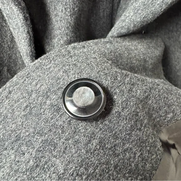 Pendleton Vtg Vintage Wool Long Coat Trench Grey Gray 18 READ - Picture 6 of 13